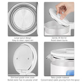 High Boron Glass Electric Tea Kettle, Water Boiler &amp; Heater, 2 L, Auto-Shut off and Boil-Dry Protection, White/Black