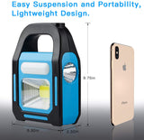 1 Pack 3 IN 1 Solar USB Rechargeable Brightest COB LED Camping Lantern,  Waterproof Emergency Flashlight LED Light