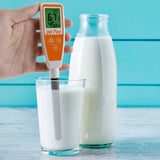 Long Tube Pentype Water Quality Meter Tester  w/ ATC for Drinking Water, Food, Cheese, Milk and Soil Dual Display