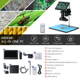 26MP 1080P 7 Inch LCD Video Microscope with 150X C Mount Lens Electronic Microscope Camera with Metal Stand