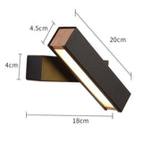 270° Rotation Adjustable Modern Led Wall Light Minimalist Nordic Wall Lamp For Bedroom Bedside Lamp Hallway Led Wall Sconce