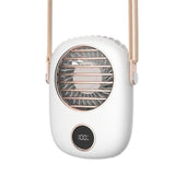 Third Gear Strong Wind USB Charging F9 Digital Display Power Hanging Waist Mute Fan With Stand And Adjustable Hanging Rope