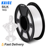 KAIGE PLA SILK Sublimation Filament 1KG 1.75MM Tolerance -/+0.02MM 3D Printer Silk Effect Refills Biodegradable Spool Material