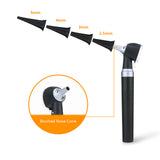 Carevas Fiber Optic LED Otoscope 3X True View Full Spectrum Home Physician Ear Care Diagnostic Set with 8 Tips for Adult Child