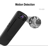 Motion Detection Mini Secret Digital Audio Voice Video Recorder Back Clip HD 1080P Camera Body Camcorder With Display Screen