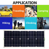 18v Solar Panel Kit 100W Solar Power Generator Grid System Power 2A Home System Solar Power