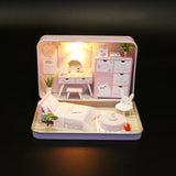Doll House Model for Kids Birthday Gift Classic Educational Assemble Toys 3 Styles Creative DIY Dollhouse Toys