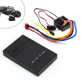 80A Brush Brushed 1080 Electronic Speed Controller Waterproof ESC with Program Card for 1:10 1/8 WP Crawler