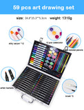 Besegad 68PCS Painting Drawing Art Artist Set Kit for Kids Children Boys Girls Student Christmas Birthday Holiday Festival Gift