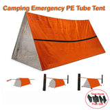 2 Person Emergency Shelter Camping Tube Emergencys Tent Outdoor Safety Survival Kit Thermal Blanket SOS Sleeping Bag Waterproof