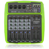 Wenyanwen 6-Channel Mixer Conference o USB Bluetooth Reverb o Processor Live Broadcast with Sound Card