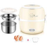 110V 220V MINI Rice Cooker Thermal Heating Electric Lunch Box Portable Food Steamer Cooking Container Meal Lunch Box Easy Usage
