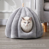 Winter Warm Cats Bed Nest Washable Dog Mat Soft Cute Cat Bed House Indoor Dog Beds for Small Dogs Removeable Pet Pumpkin House
