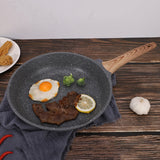 Korean Frying Pan Non-Stick 28cm Maifan Stone Smokeless Aluminum Wok Fried Egg Steak Marble Coating