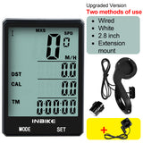 2.8 inch Bicycle Computer Wireless Bike Computer Light Headlight Set Rainproof Speedometer Odometer Cycling Stopwatch