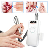 35000RPM Rechargeable Nail Drill Machine 7500mAh Power Bank Manicure Nail Polisher UV Gel Nail Removal Drill Nail Equipment