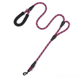 1.8m Pet dog leash Reflective nylon double handle dog walk training leashes for large small dog cat pet supplies Dropshipping
