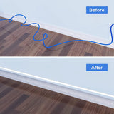 One-Cord Channel Cable Concealer,CMC-03 Cord Cover Wall Cable Management System,Cable Hider Raceway Kit for Power Cord