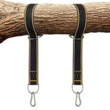 Outdoor Hammock Tree Swing Hanging Straps Kit,5Ft with 2 Locking Carabiners and 2 Tree Protectors,for Swings & Hammocks