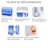 Family Water Flosser  Oral Irrigator Teeth Cleaner 600ML Big Water Tank With 9 Multifunctional Tips