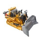 1:24 9CH Multifunctional RC Crawler Bulldozer With Light Electric Engineering Truck Heavy Excavator Toy Gifts For Kids