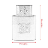 VGA HDMI-compatible Dummy Plug Virtual Display Emulator Adapter DDC Edid Support 1920x1080P For Video Card BTC Mining Miner