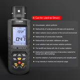 CEM DT-9501 Digital Radiation Scanner Geiger Counter Radiation Detector α β γ X-ray Detecting Radiate Inspection Instrument