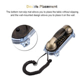 Mini telephone Retro Wall Mounted Telephone Corded Phone Landline Fashion Antique Telephone for Home Hotel telefono fijo para