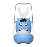 Children's Electric Toothbrush With Rechargeable U-shaped Cartoon Pattern Children's Smart Toothbrush With Children's Songs