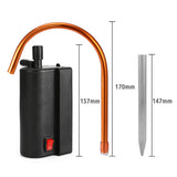 Aluminum Alloy Fishing Suction Device Charge Automatic Pump Intake Hand Washers Water Absorber Machine Fishing Equipment Tool