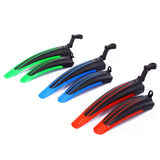 2 pieces Of Bicycle Mudguards Mud-proof Mountain Bike Tires Front And Rear Mudguards Colored Plastic Fender Wings Bicycle Parts