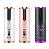 Portable Cordless Automatic Hair Curler Rechargeable Ceramic Hair Curling Iron LED Display Temperature Wave Curler Drop Shipping