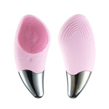 Electric Silicone Facial Cleansing Brush Waterproof Pore Deep Cleaning Skincare Massager Blackhead Remover Face Washing Brush