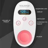 Prenatal Fetal Doppler Baby Heartbeat  Monitor  Heart Rate Detector Sonar Doppler Waterproof No Radiation For Pregnant Women