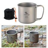 250ml Collapsible Camping Mug Outdoor Travel Drinkware Can be Boiled Water Mug Drinking Cup Titanium Pot Only 40g