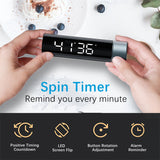 LED Counter Alarm Remind Magnetic Digital Timer Manual Electronic Countdown Timer for Kitchen Cooking Shower Study Stopwatch