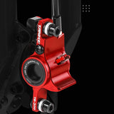 E-Bike Hydraulic Brake Set with 160mm Rotors Front and Rear Hydraulic Disc Brake Caliper Lever for Electric Bike Bicycle Scooter