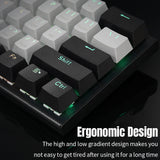 61 Keys Mini Portable 60% Mechanical Gaming Keyboard Red Blue RGB USB Hot-Swappable Switch Backlit for Tablet Desktop