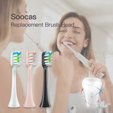 12pcs/Set Replacement Toothbrush Heads For SOOCAS X3/X3U/X5 Sonic Electric Tooth Brush Nozzle Heads Replace Smart Brush Head