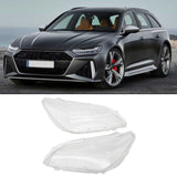 2x Headlight Lens Cover Transparent Accessories Mask Headlamp Fit for BMW Vehicle F01
