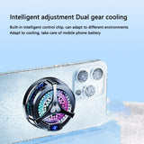 X36 Digital Display Mobile Phone Radiator 9v 15w Magnetic Suction Wireless Fast Charging Silent Semiconductor Cooler Cooling Fan