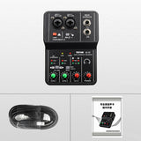 Sound Card Audio Mixer Sound Board for Studio Singing Computer DJ Audio Mixer Compatible with Mainstream Audio Software