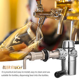 Stainless Steel Homebrew Beer Bottle Fill Tap De-foaming Filling Accessories Fill Tap Beer Bottle Filling Faucet Accessories Set