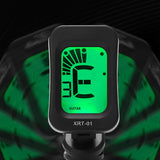 Guitar, Bass, Ukulele Acoustic Electronic Tuning Tuner w/ Clear LCD, Easy to Use T4MF