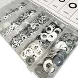 900 Pcs M3 M4 M5 M6 M8 M10 Stainless Steel Flat Washer Plain Washer Kit Screw Fastener Set Hardware Assortment Accessories