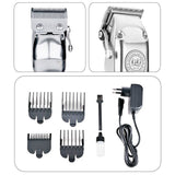 Electric Hair Trimmer Rechargeable All Metal Hair Clipper Men Cordless Hair Trimmer Professional Haircut Beard Shaver Machine