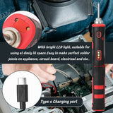ABS 450C 8W Wireless Electric Rechargeable Soldering Iron Tool w/ Bright LED Light 2.4 V 1800mAh