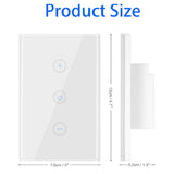 Wifi Switch Button,Tuya Intelligent APP Remote Sensor LED Dimmer Light Wall Press Dimmer EU Standard Switch Sensor