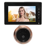 Video Door Phone System PIR Motion Detection Digital Door Viewer 4.5in Screen Anti Pry 2MP Infrared Night Vision 170 Degree Wide