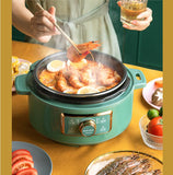 220V Electric Hot Pot 3L Multi Rice Cooker Household Electric Hotpot Non-stick Electric Pressure Cooker Frying Pot